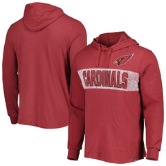 Arizona Cardinals 47 brand '47 Field Franklin Hooded Long Sleeve T-Shirt