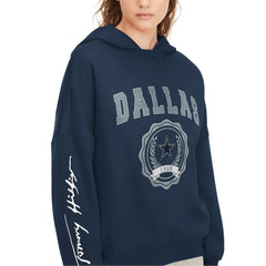 Dallas Cowboys Tommy Hilfiger Women's Becca Dropped Shoulders Pullover Hoodie