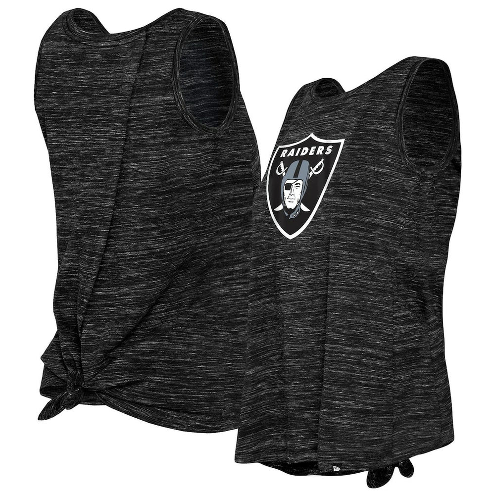 Las Vegas Raiders New Era Women's Space Dye Tie-Back Tank Top