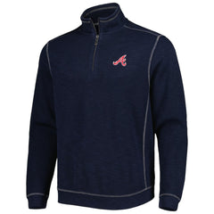 Atlanta Braves Tommy Bahama Tobago Bay Tri-Blend Quarter-Zip Sweatshirt | MLB Outlet