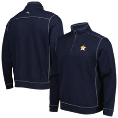 Houston Astros Tommy Bahama Tobago Bay Tri-Blend Quarter-Zip Sweatshirt | MLB For sale