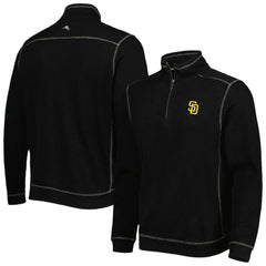 San Diego Padres Tommy Bahama Tobago Bay Tri-Blend Quarter-Zip Sweatshirt | MLB New