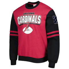 Arizona Cardinals Mitchell & Ness All Over 2.0 Pullover Sweatshirt