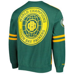 Green Bay Packers Mitchell & Ness All Over 2.0 Pullover Sweatshirt