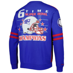 New England Patriots Mitchell & Ness All Over 2.0 Pullover Sweatshirt