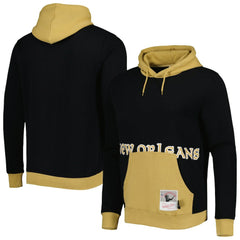 New Orleans Saints Mitchell & Ness Big Face 5.0 Pullover Hoodie