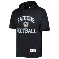 Las Vegas Raiders Mitchell & Ness Washed Short Sleeve Pullover Hoodie