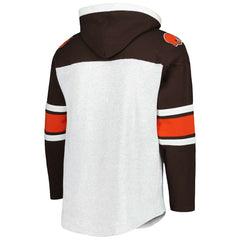 Cleveland Browns 47 brand '47 Gridiron Lace-Up Pullover Hoodie