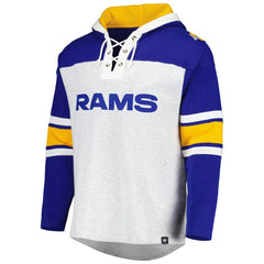 Los Angeles Rams 47 brand '47 Gridiron Lace-Up Pullover Hoodie