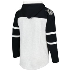 Las Vegas Raiders 47 brand '47 Historic Logo Gridiron Lace-Up Pullover Hoodie
