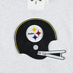 Pittsburgh Steelers 47 brand '47 Historic Logo Gridiron Lace-Up Pullover Hoodie