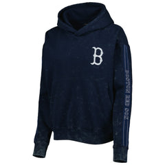 Boston Red Sox The Wild Collective Women's Marble Pullover Hoodie | MLB Outlet