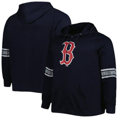 Boston Red Sox Women's Plus Size Front Logo Full-Zip Hoodie | MLB Shop