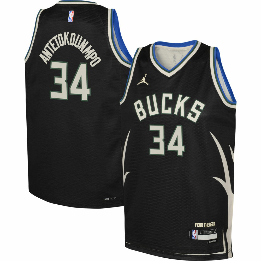 Giannis Antetokounmpo Milwaukee Bucks Jordan Brand Youth Swingman Jersey New