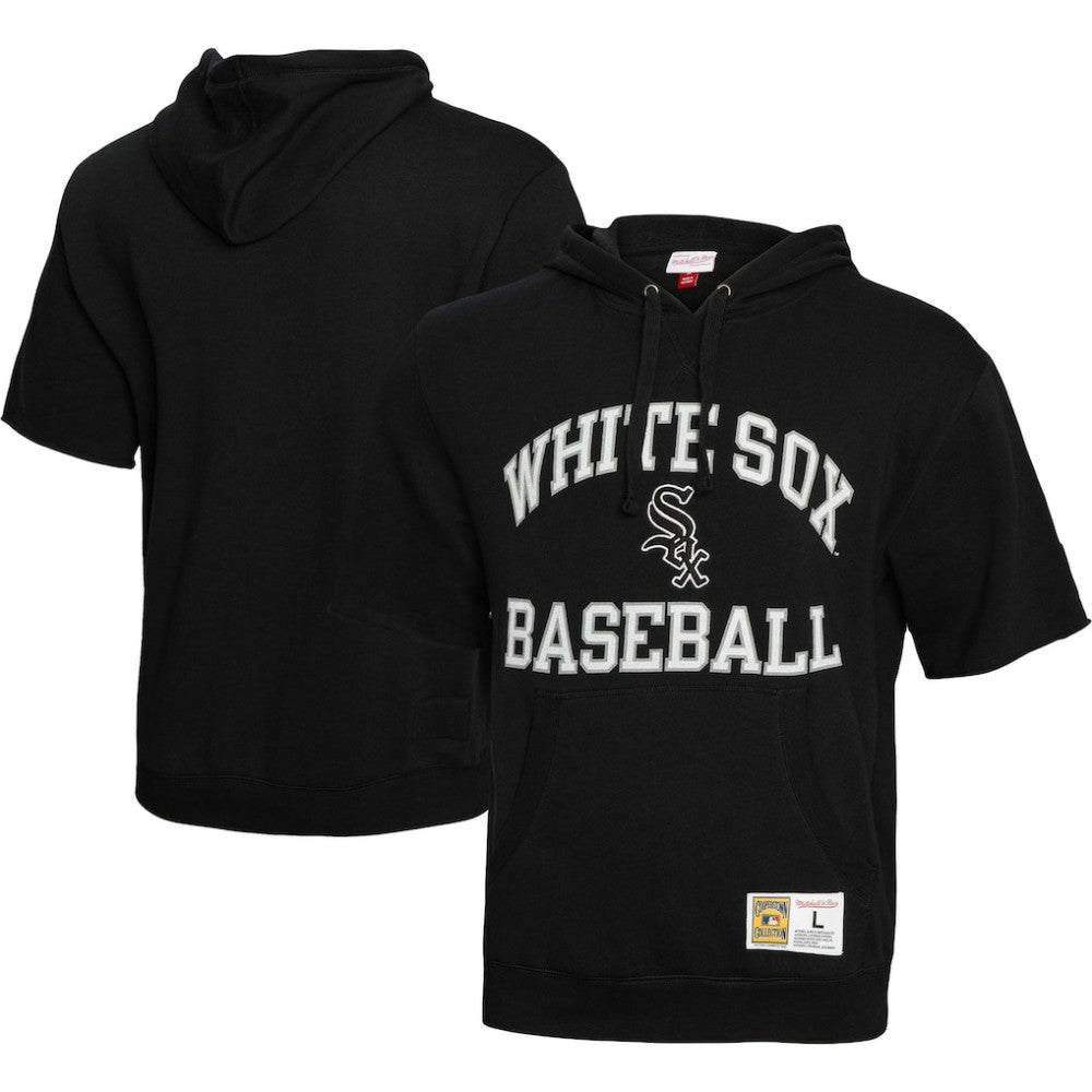 Chicago White Sox Mitchell & Ness Cooperstown Collection Washed Fleece Pullover Short Sleeve Hoodie | MLB Online