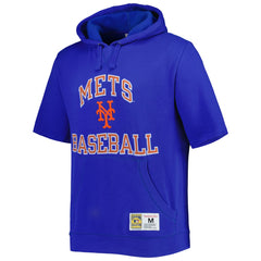 New York Mets Mitchell & Ness Cooperstown Collection Washed Fleece Pullover Short Sleeve Hoodie | MLB New