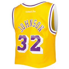 Magic Johnson Los Angeles Lakers Women's 1984 Hardwood Classics Crop Player Tank Top On Sale