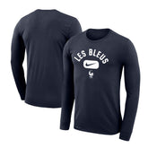 France National Team Lockup Legend Performance Long Sleeve T-Shirt Navy - Nike