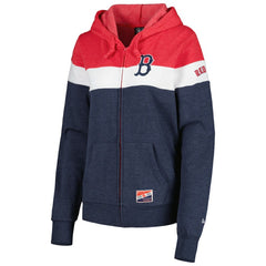 Boston Red Sox New Era Women's Colorblock Full-Zip Hoodie Jacket | MLB Near me