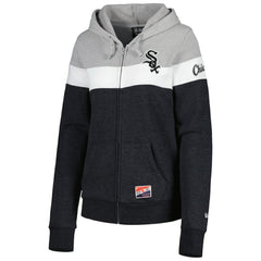 Chicago White Sox New Era Women's Colorblock Full-Zip Hoodie Jacket | MLB Near me