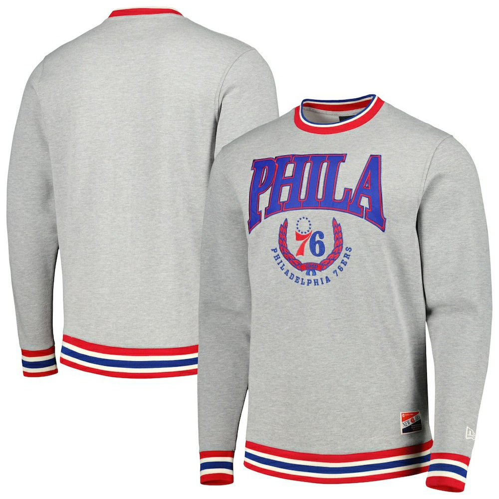 Philadelphia 76ers Unisex Vintage Throwback Crew Sweatshirt Discount
