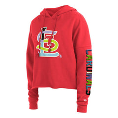 St. Louis Cardinals New Era Women's Fashion High Hip Pullover Hoodie | MLB New