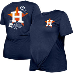 Houston Astros New Era Women's Plus Size Two-Hit Front Knot T-Shirt | MLB Near me
