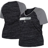 Chicago White Sox New Era Women's Plus Size Space Dye Raglan V-Neck T-Shirt | MLB On Sale