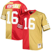 San Francisco 49ers Mitchell & Ness Joe Montana Big & Tall Split Legacy Retired Player Replica Jersey