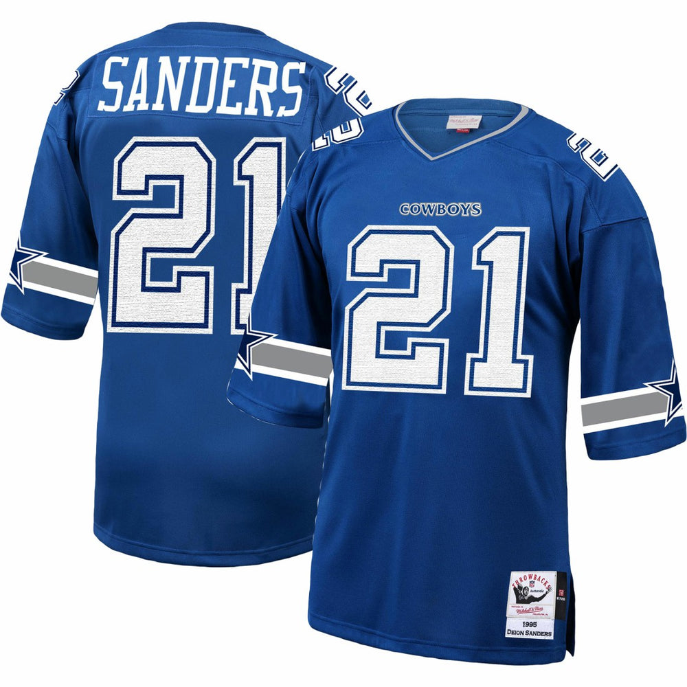Dallas Cowboys Mitchell & Ness Deion Sanders 1996 Authentic Throwback Retired Player Jersey