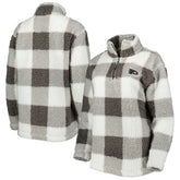 Philadelphia Flyers G-III 4Her by Carl Banks Women's Logo Plaid Sherpa Quarter-Zip Jacket On Sale