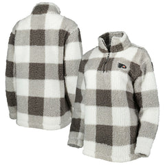 Philadelphia Flyers G-III 4Her by Carl Banks Women's Logo Plaid Sherpa Quarter-Zip Jacket On Sale