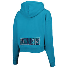 Charlotte Hornets Pro Standard Women's Classic Fleece Cropped Pullover Hoodie For Sale