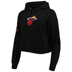 Miami Heat Pro Standard Women's Classic Fleece Cropped Pullover Hoodie Discount