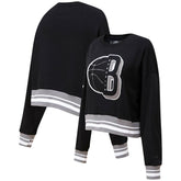 Brooklyn Nets Pro Standard Women's Mash Up Pullover Sweatshirt Online