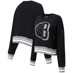 Brooklyn Nets Pro Standard Women's Mash Up Pullover Sweatshirt Online