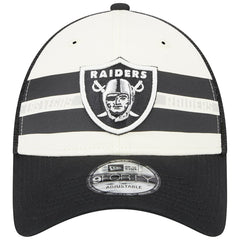 Las Vegas Raiders New Era Team Stripe Trucker 9FORTY Snapback Hat