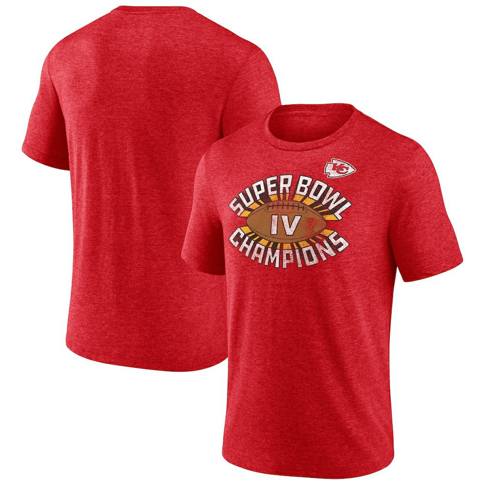 Kansas City Chiefs Champion Hometown Old-Fashioned Super Bowl IV s Tri-Blend T-Shirt