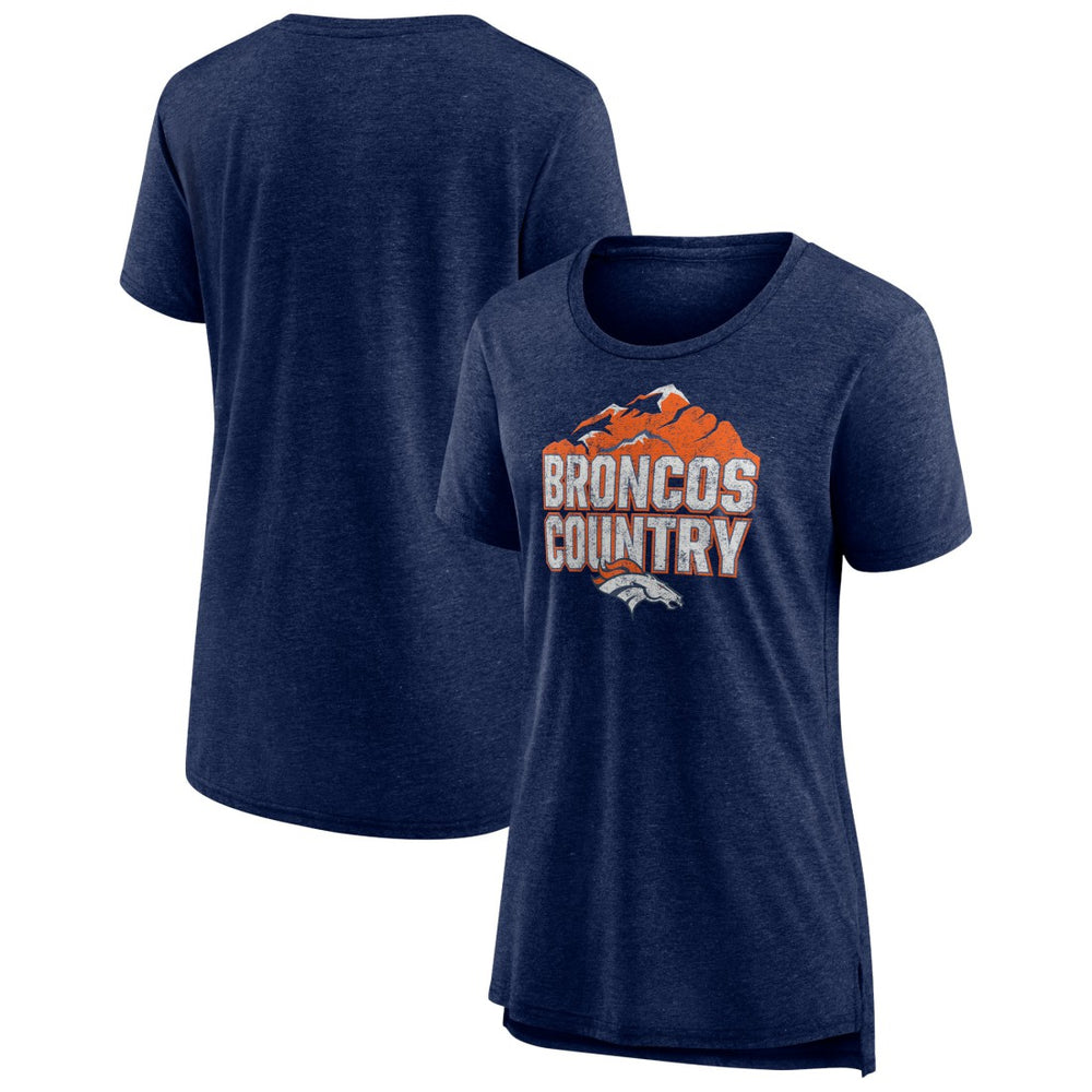 Denver Broncos Women's Hometown First Down Tri-Blend T-Shirt
