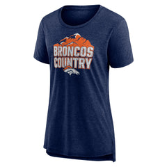 Denver Broncos Women's Hometown First Down Tri-Blend T-Shirt