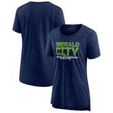 Seattle Seahawks Women's Hometown First Down Tri-Blend T-Shirt