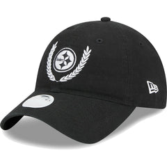 Pittsburgh Steelers New Era Women's Leaves 9TWENTY Adjustable Hat