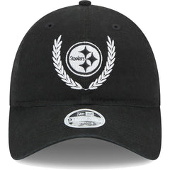 Pittsburgh Steelers New Era Women's Leaves 9TWENTY Adjustable Hat