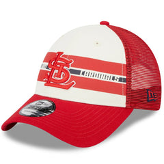 St. Louis Cardinals New Era Team Stripe Trucker 9FORTY Snapback Hat | MLB Near me