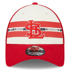 St. Louis Cardinals New Era Team Stripe Trucker 9FORTY Snapback Hat | MLB Near me