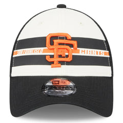 San Francisco Giants New Era Team Stripe Trucker 9FORTY Snapback Hat | MLB Online