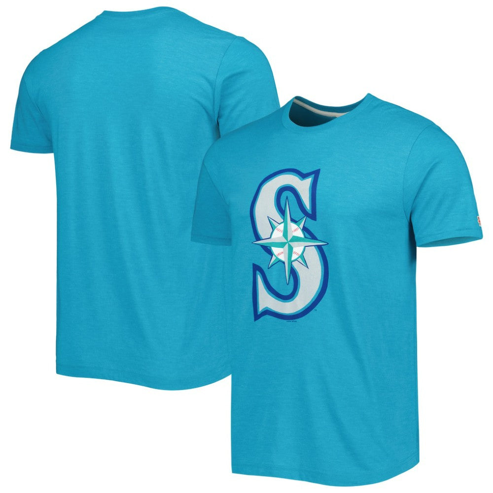 Seattle Mariners Homage Hand Drawn Logo Tri-Blend T-Shirt | MLB Discount