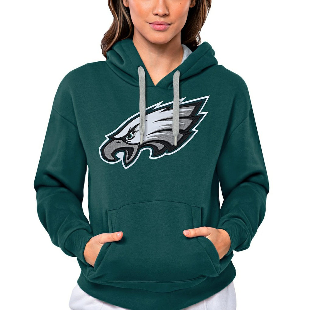 Philadelphia Eagles Antigua Women's Victory Logo Pullover Hoodie