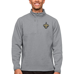 New Orleans Saints Antigua Course Quarter-Zip Pullover Top
