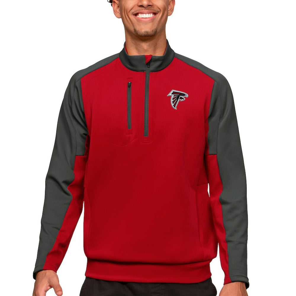 Atlanta Falcons Antigua Team Quarter-Zip Pullover Top